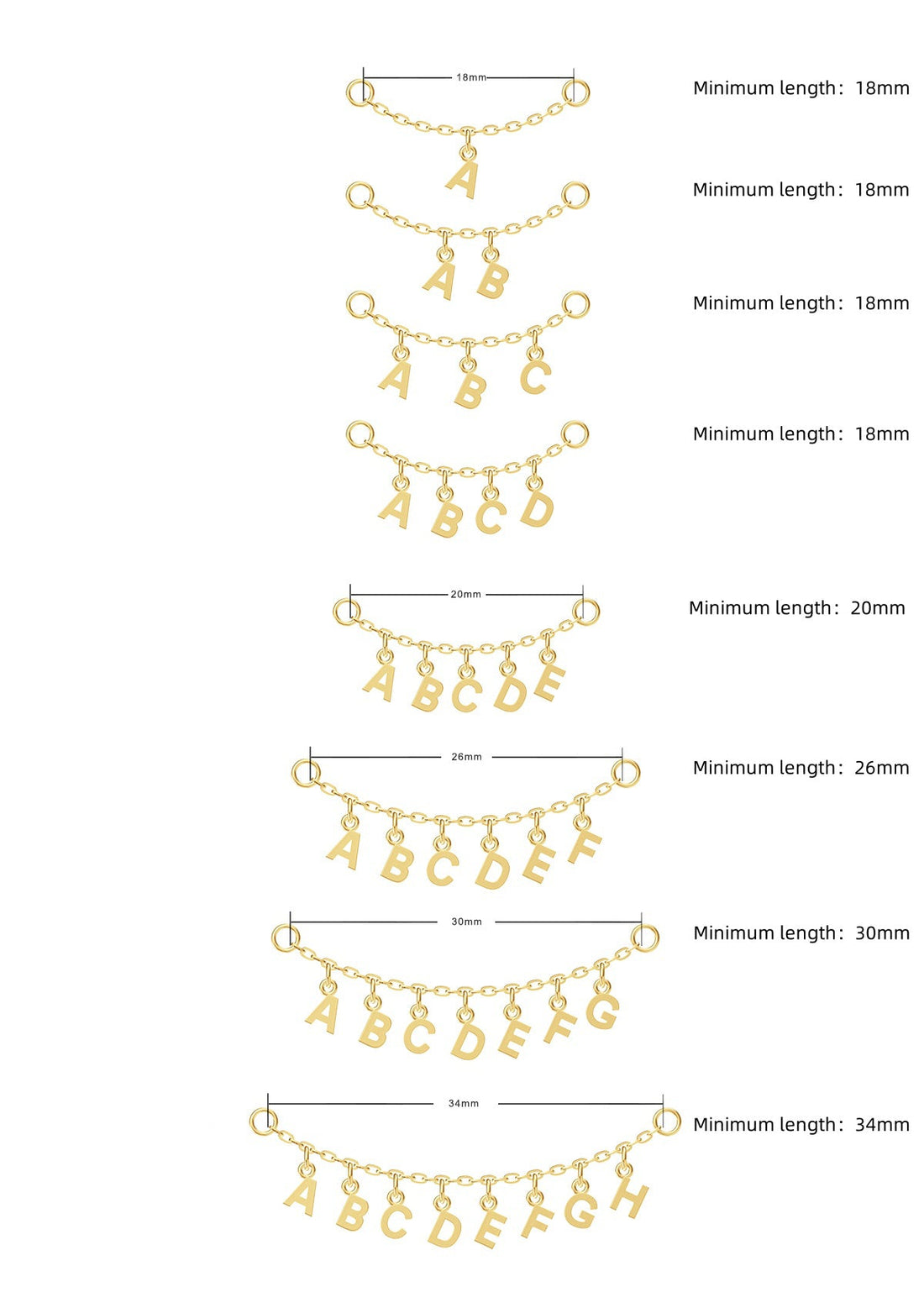 Letter Chain - In Stock