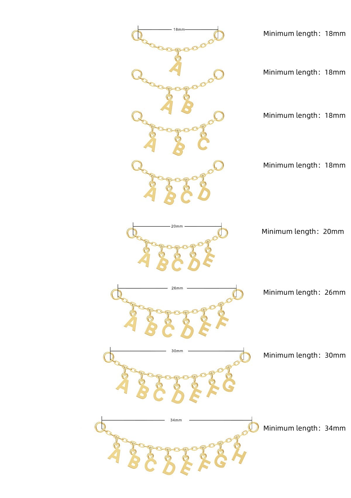 Letter Chain - In Stock