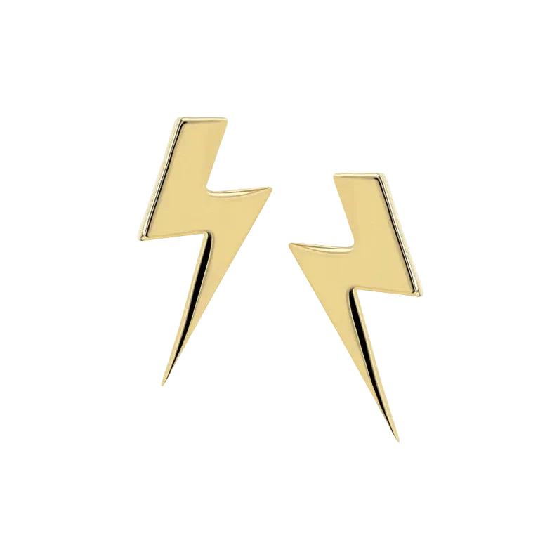 Gold Lightning Bolt End from Anatometal