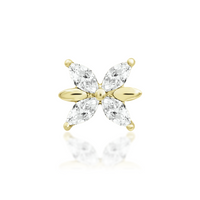 Lilliana with White CZ — Junipurr