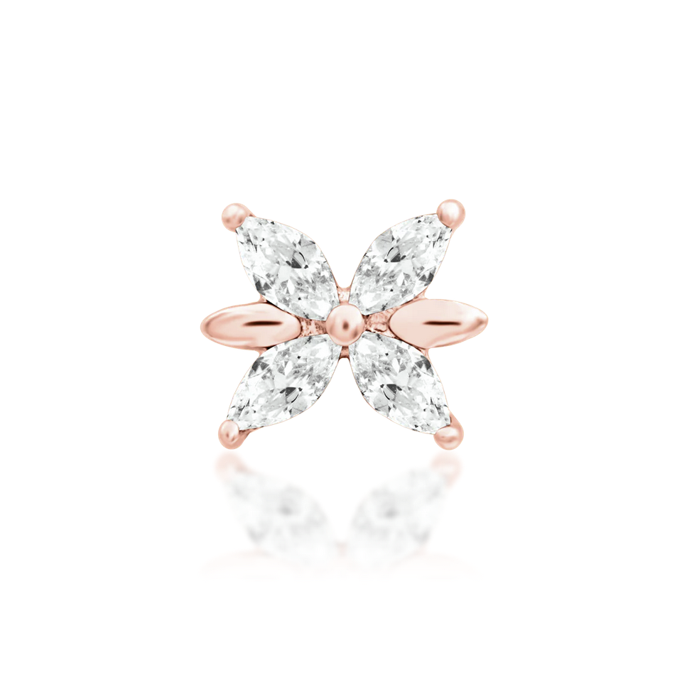 Lilliana with White CZ — Junipurr