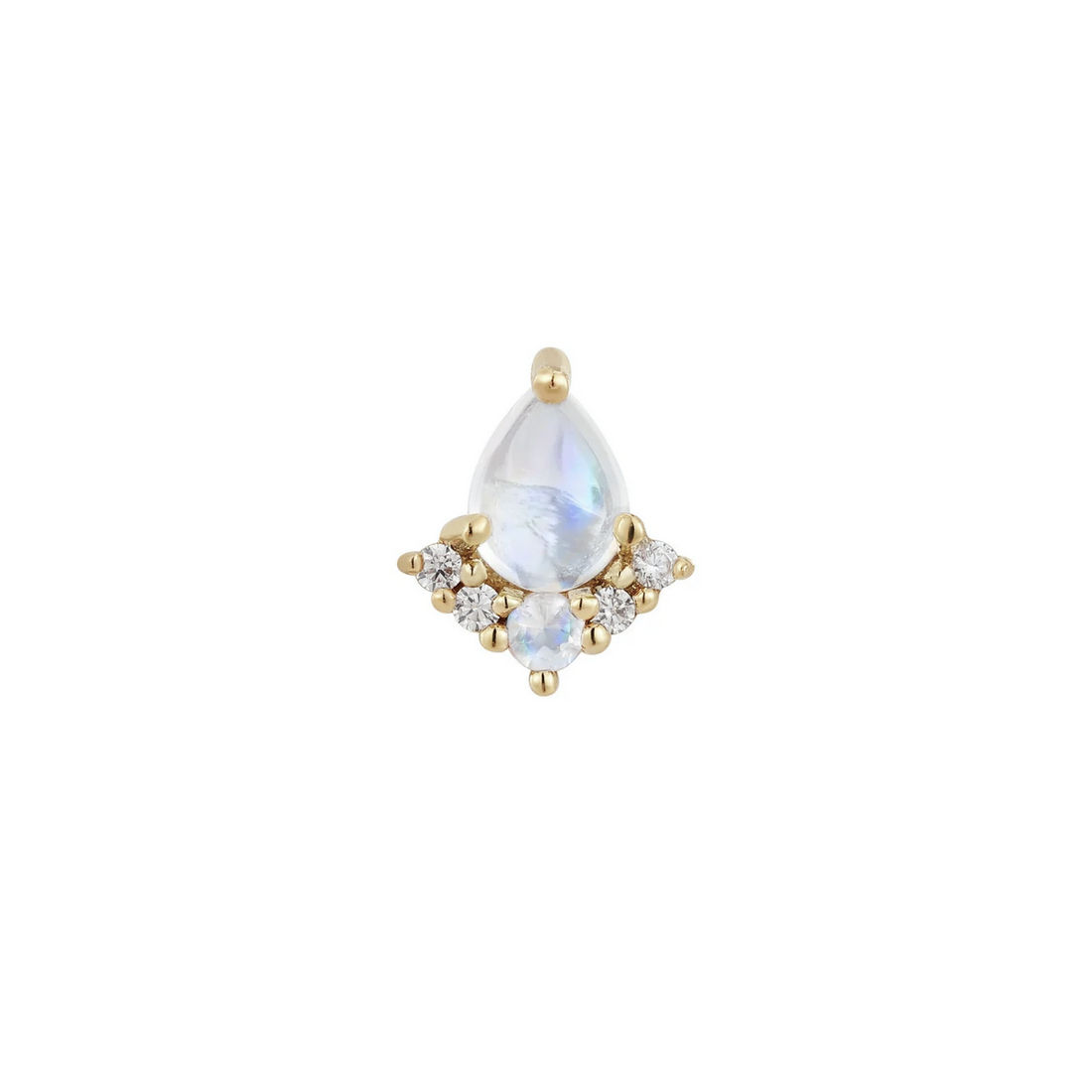 Love Language with Rainbow Moonstone and CZ — Buddha