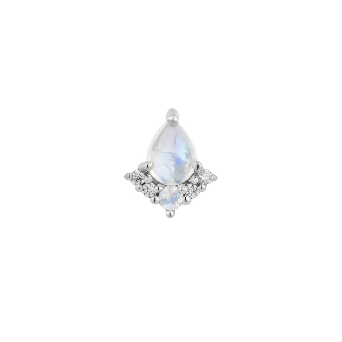 Love Language with Rainbow Moonstone and CZ — Buddha
