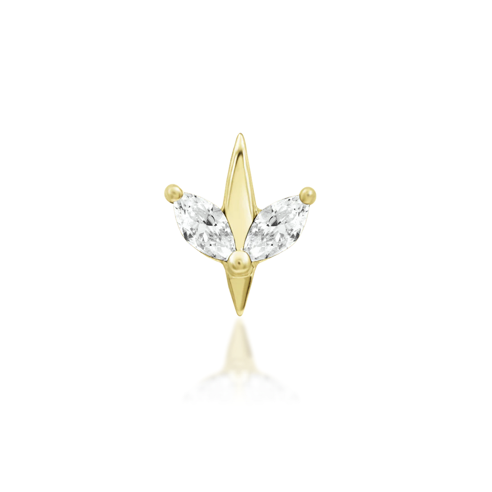Lucienne with White CZ — Junipurr