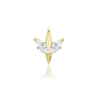 Lucienne with White CZ — Junipurr