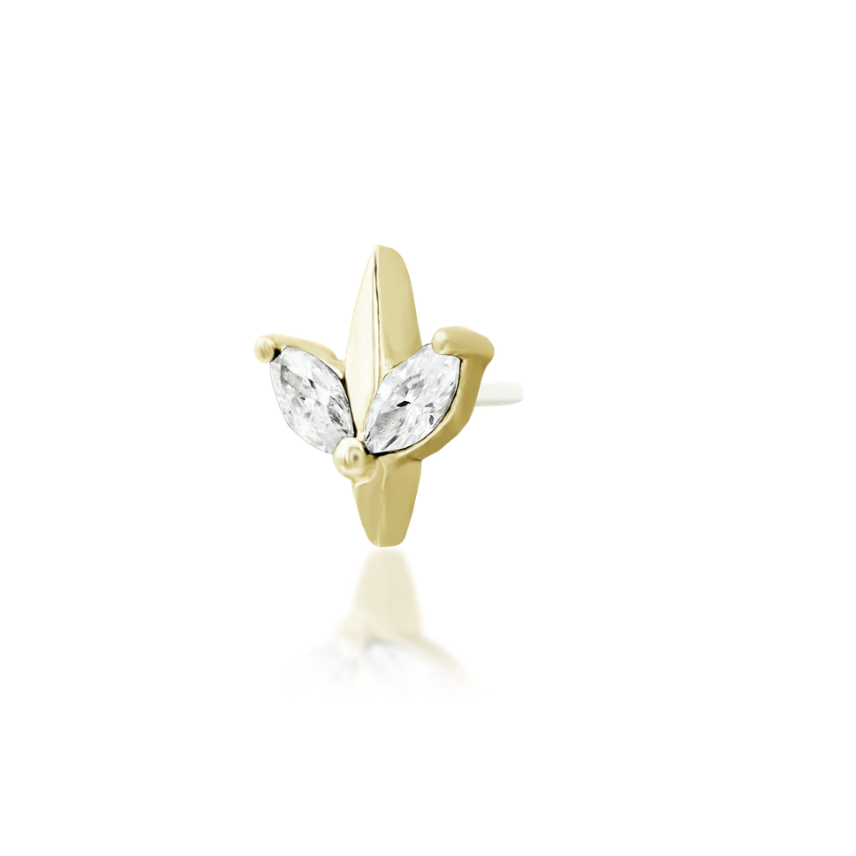 Lucienne with White CZ — Junipurr