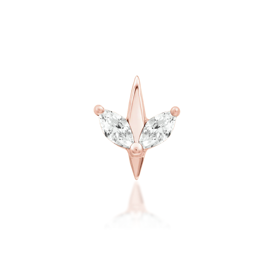 Lucienne with White CZ — Junipurr