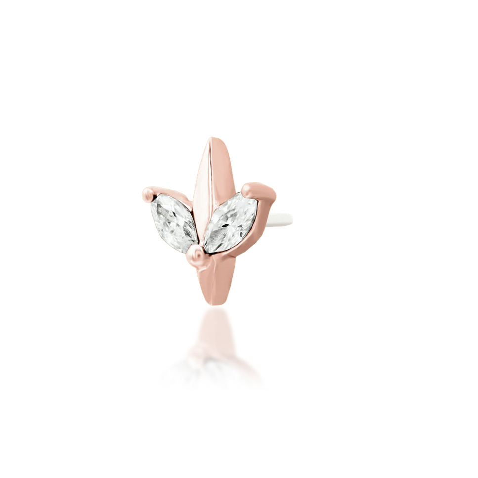 Lucienne with White CZ — Junipurr
