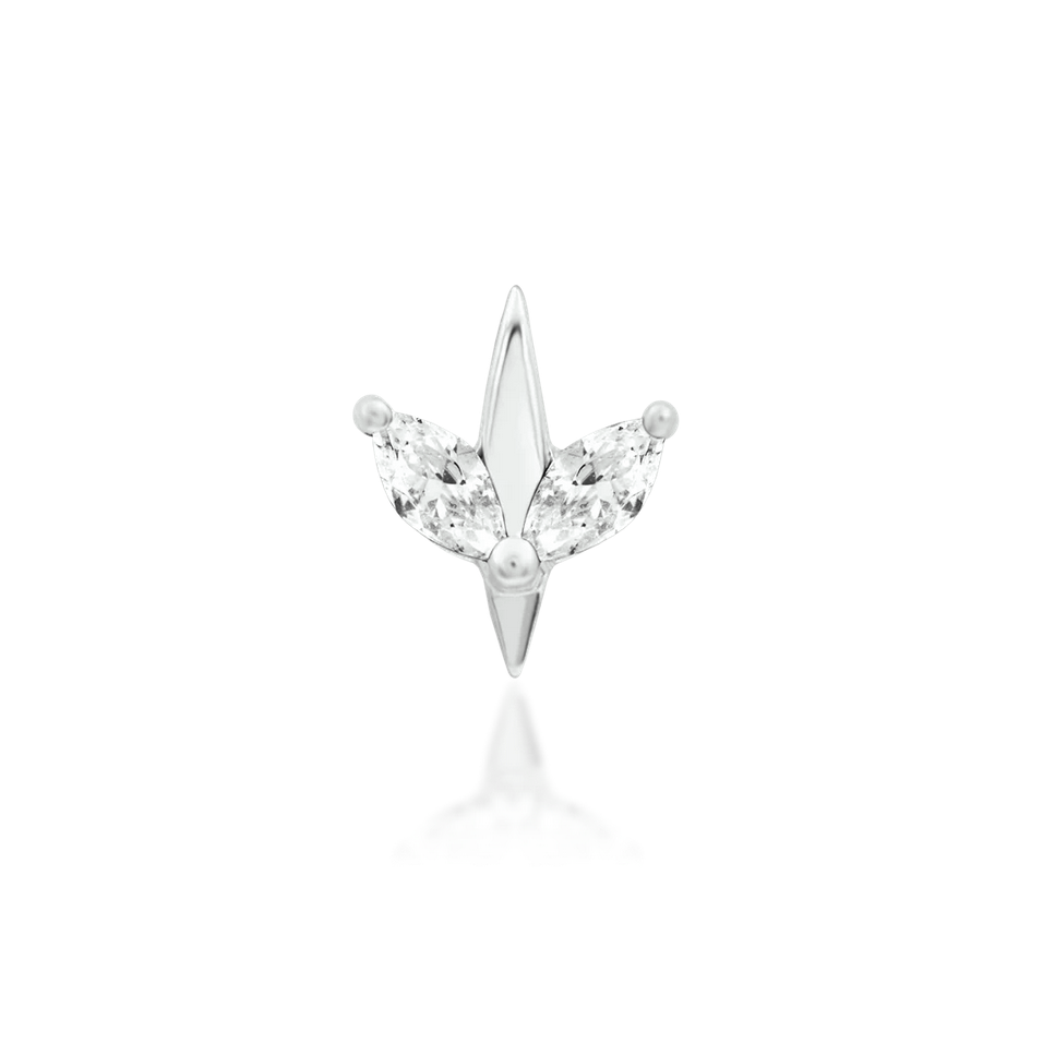 Lucienne with White CZ — Junipurr