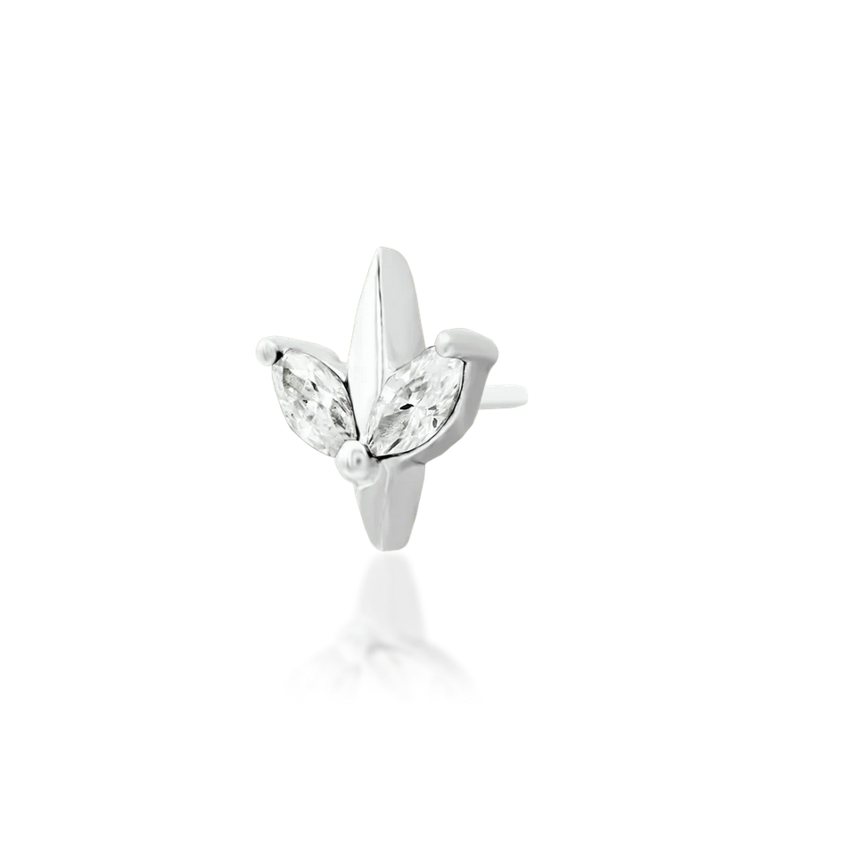 Lucienne with White CZ — Junipurr