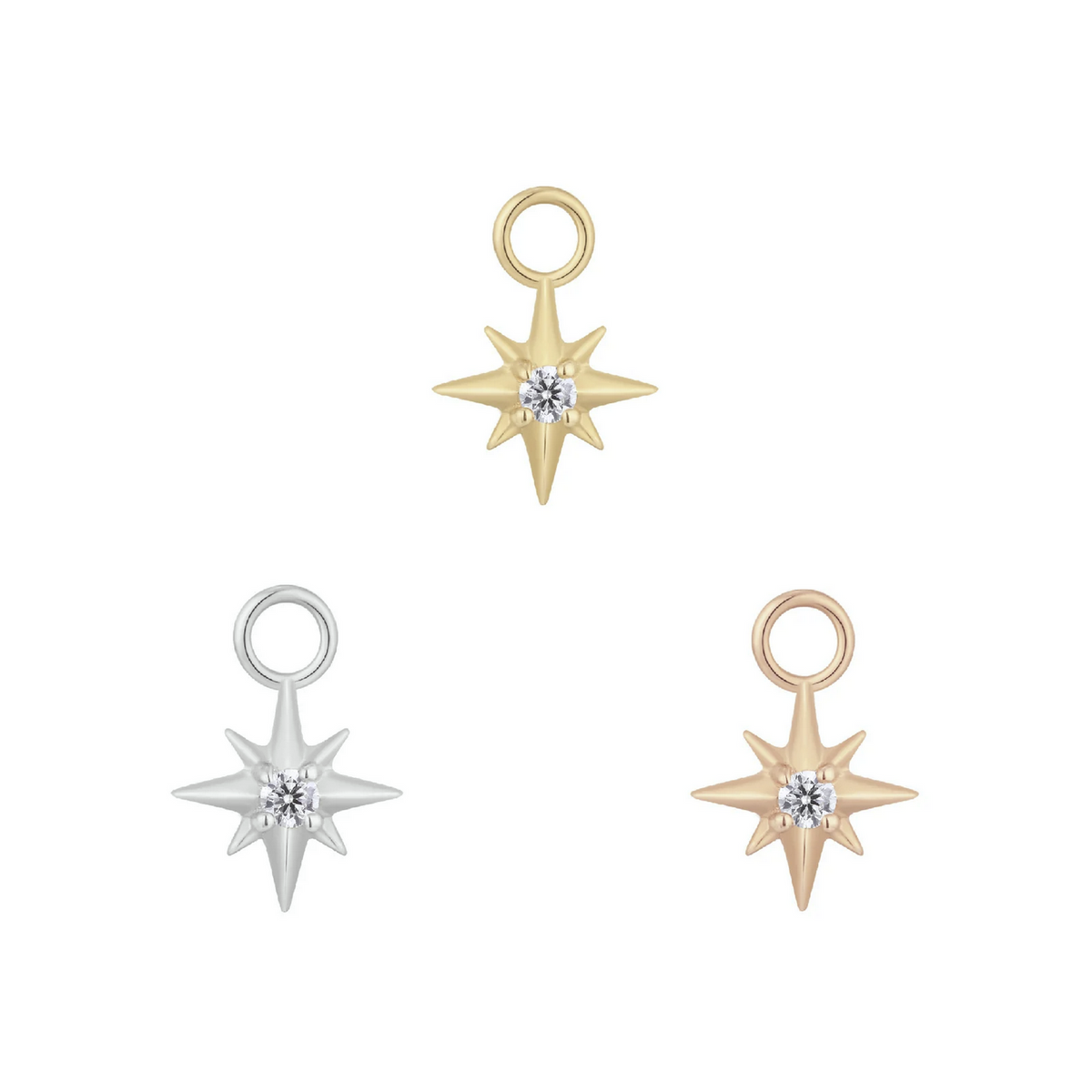 Luminary Charm with CZ — Buddha