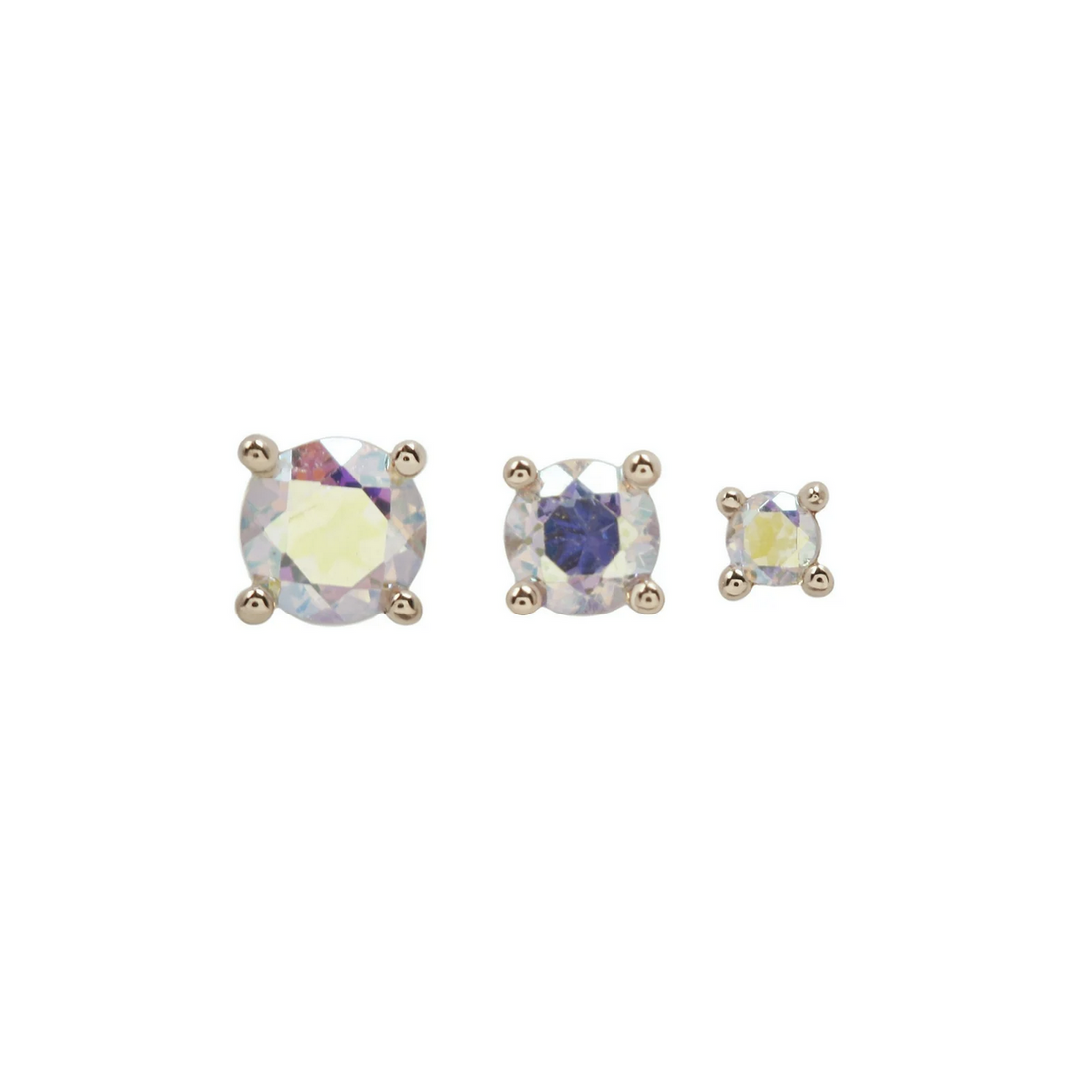 Prong Set Gem with Mercury Mist Topaz — Buddha