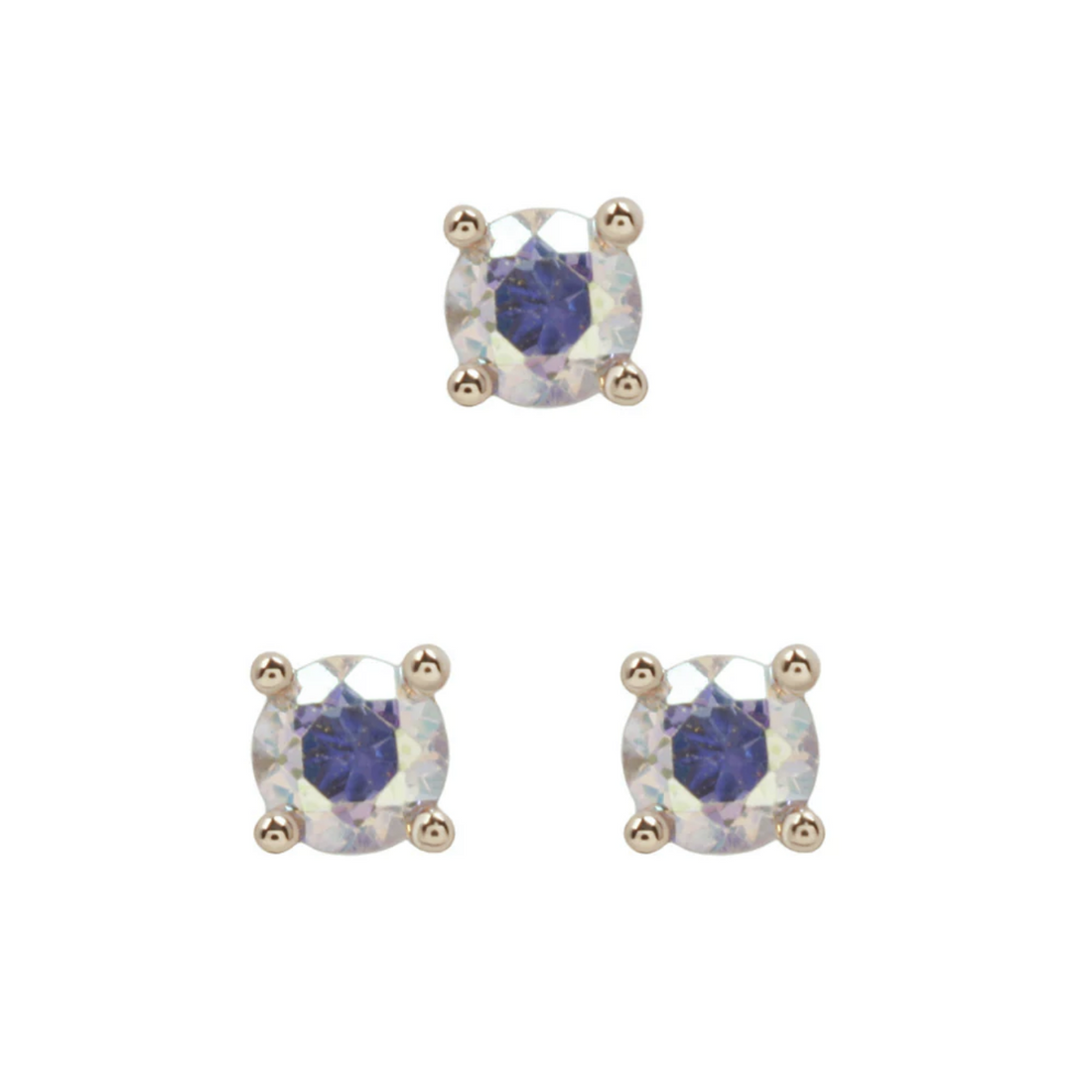 Prong Set Gem with Mercury Mist Topaz — Buddha