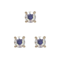 Prong Set Gem with Mercury Mist Topaz — Buddha