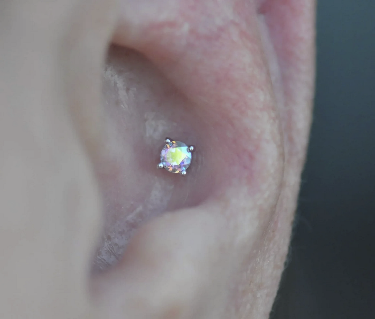 Prong Set Gem with Mercury Mist Topaz From Buddha