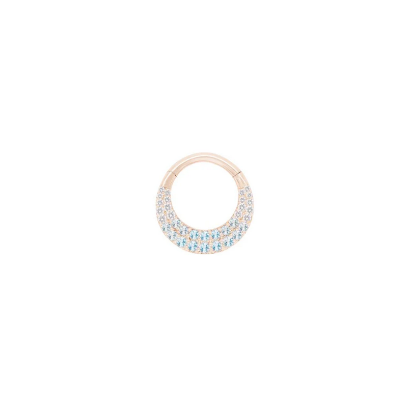 Metamorphosis with Blue Topaz Ombre Clicker — Buddha
