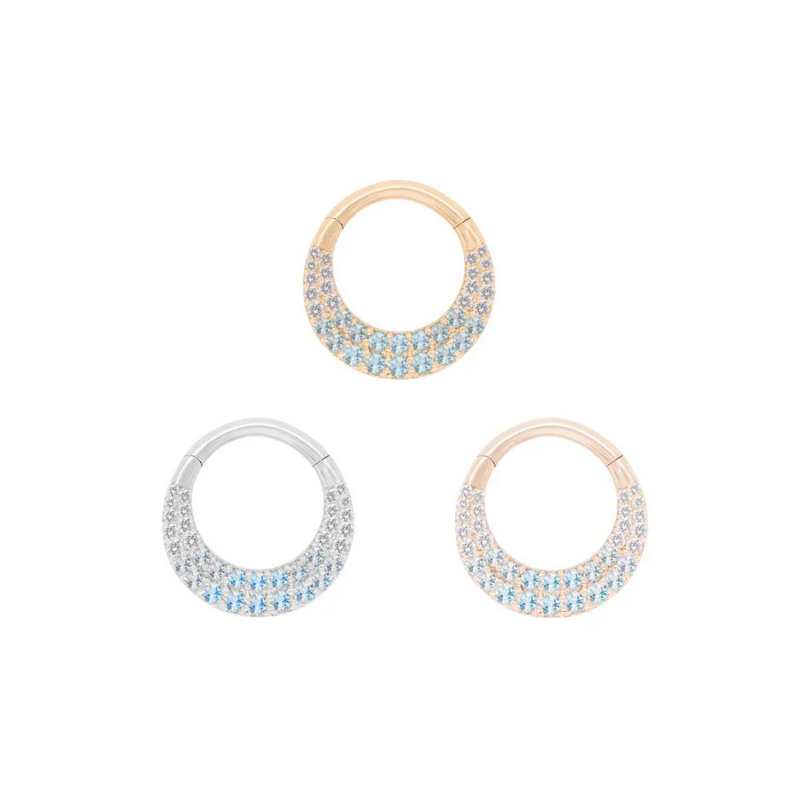 Metamorphosis with Blue Topaz Ombre Clicker — Buddha