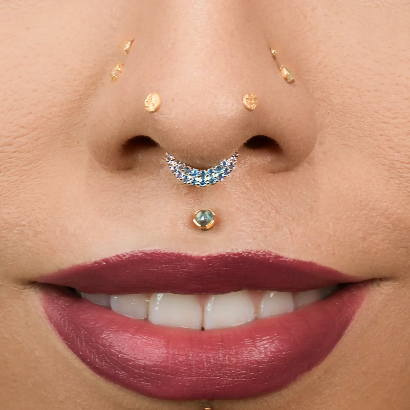Metamorphosis with Blue Topaz Ombre Clicker — Buddha
