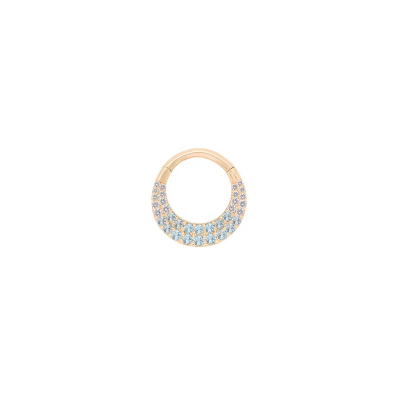 Metamorphosis with Blue Topaz Ombre Clicker — Buddha