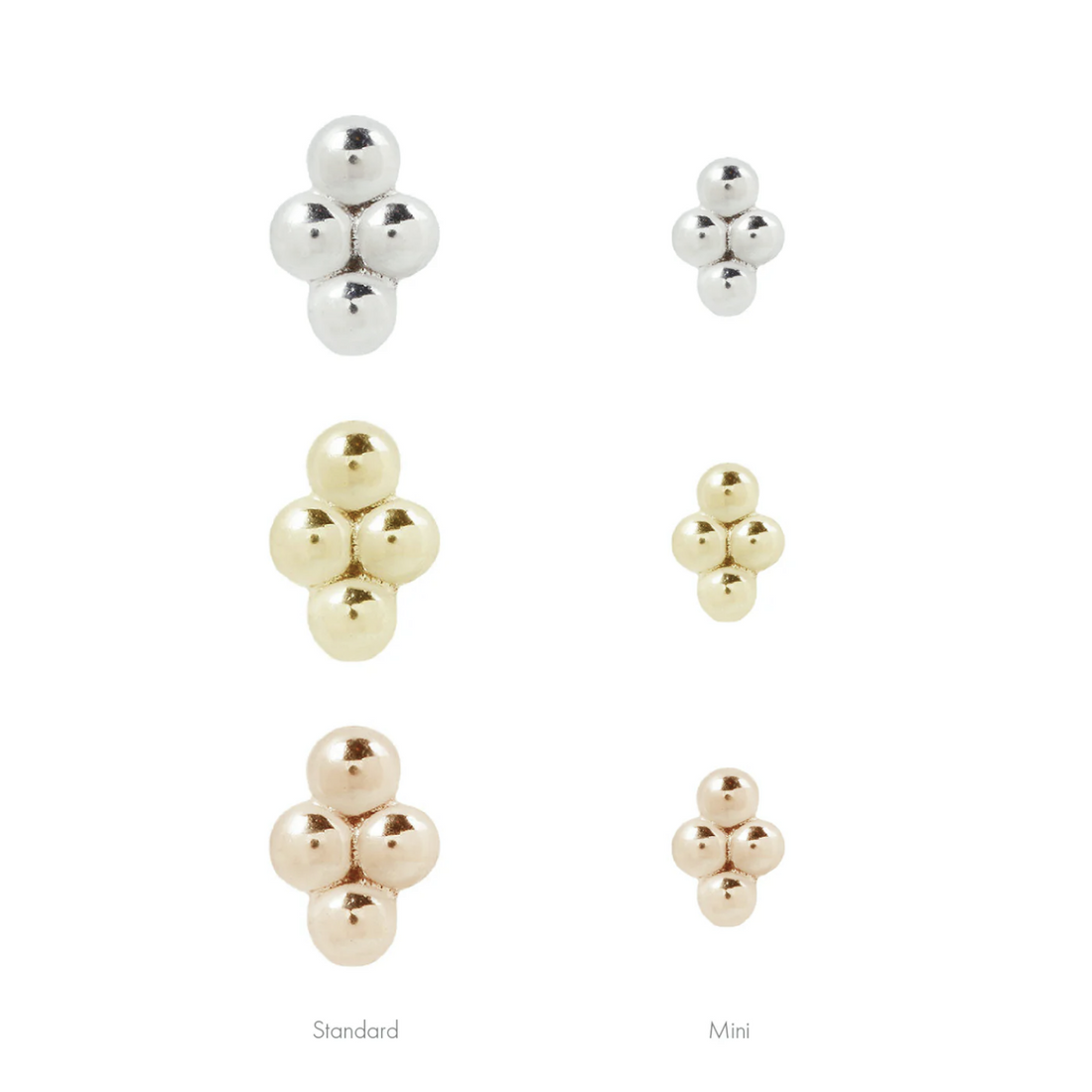 4 Bead Mini Cluster — Buddha
