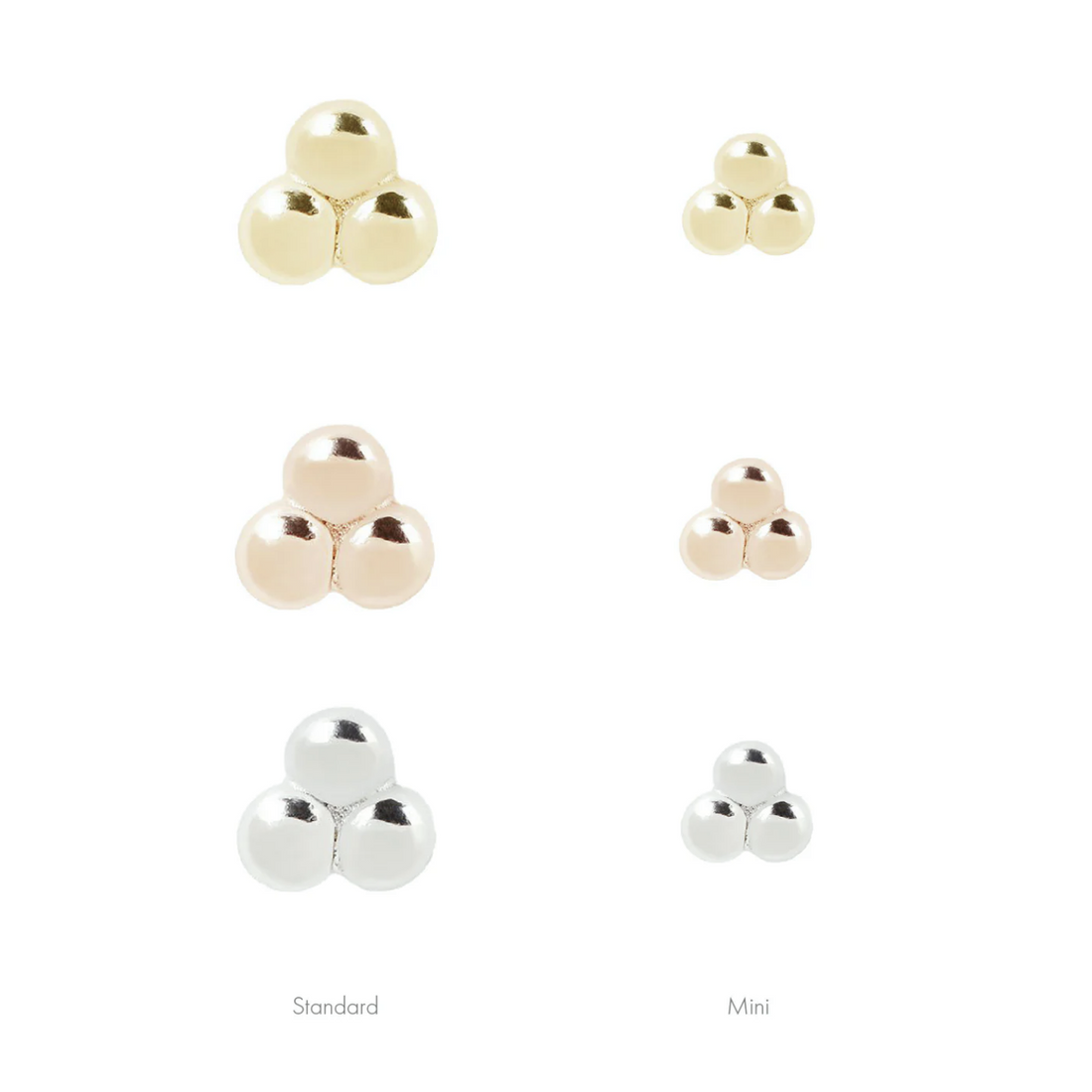 3 Bead Mini Cluster — Buddha