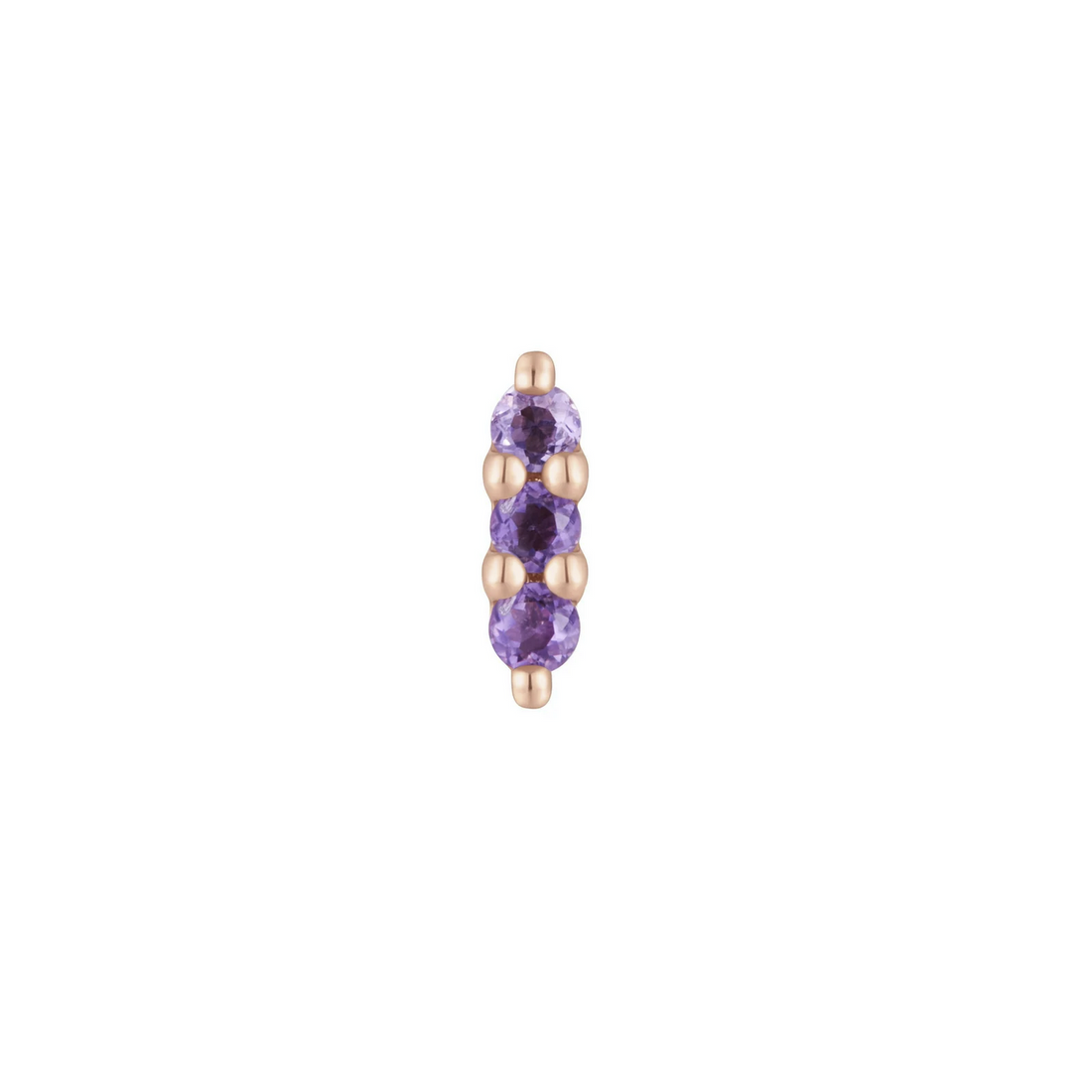Mishka Three Prong with Amethyst — Buddha