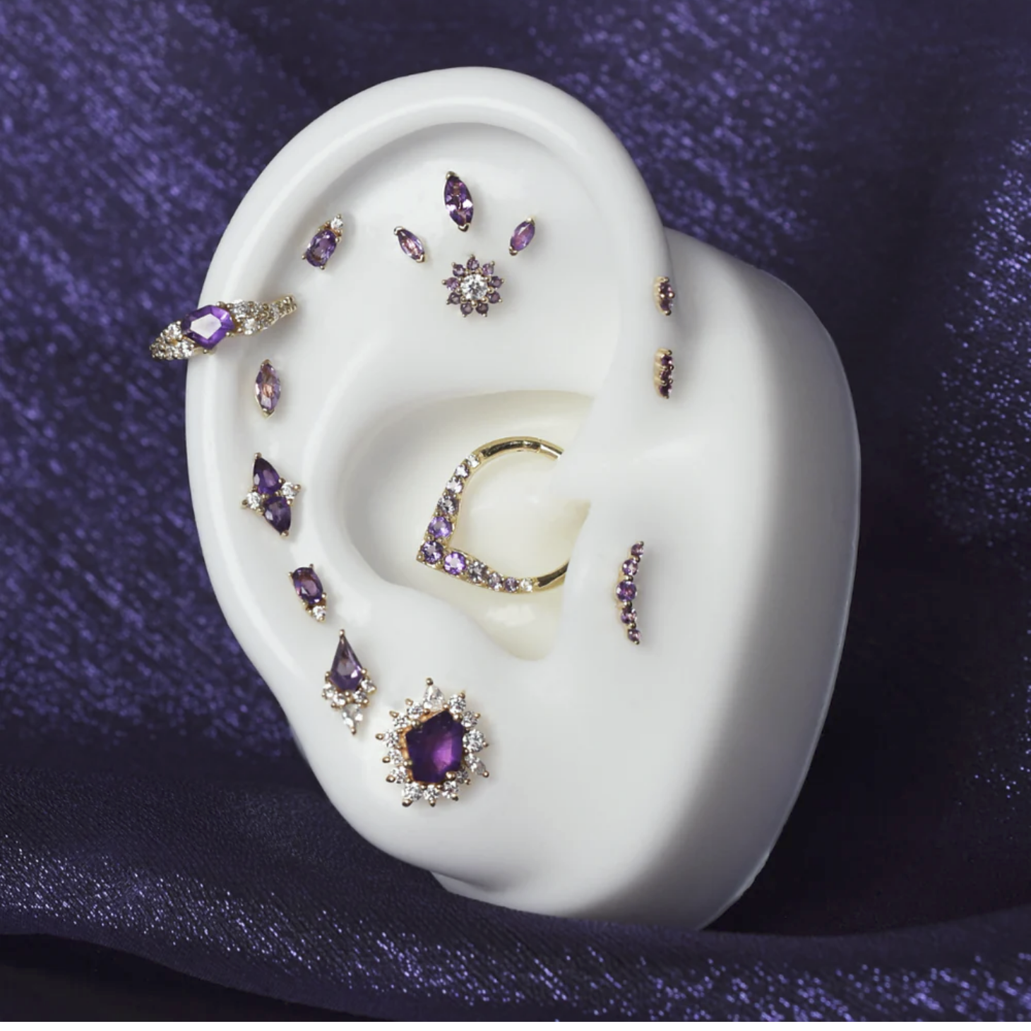 Mishka Three Prong with Amethyst From Buddha