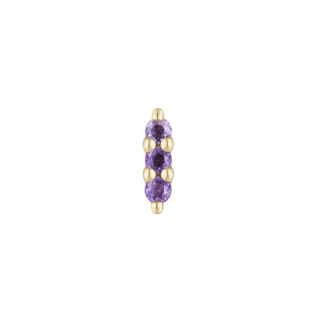 Mishka Three Prong with Amethyst — Buddha