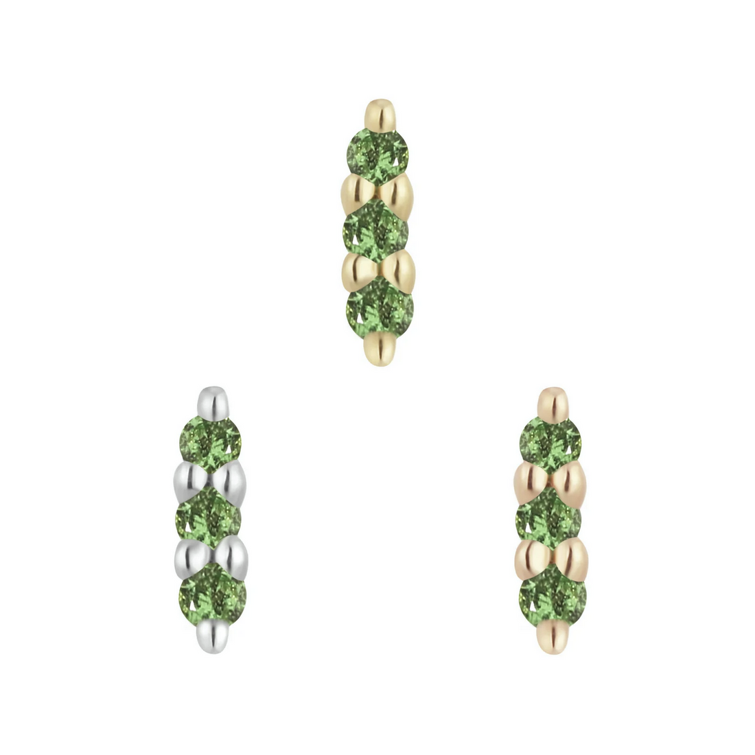 Mishka Three Prong with Tsavorite — Buddha