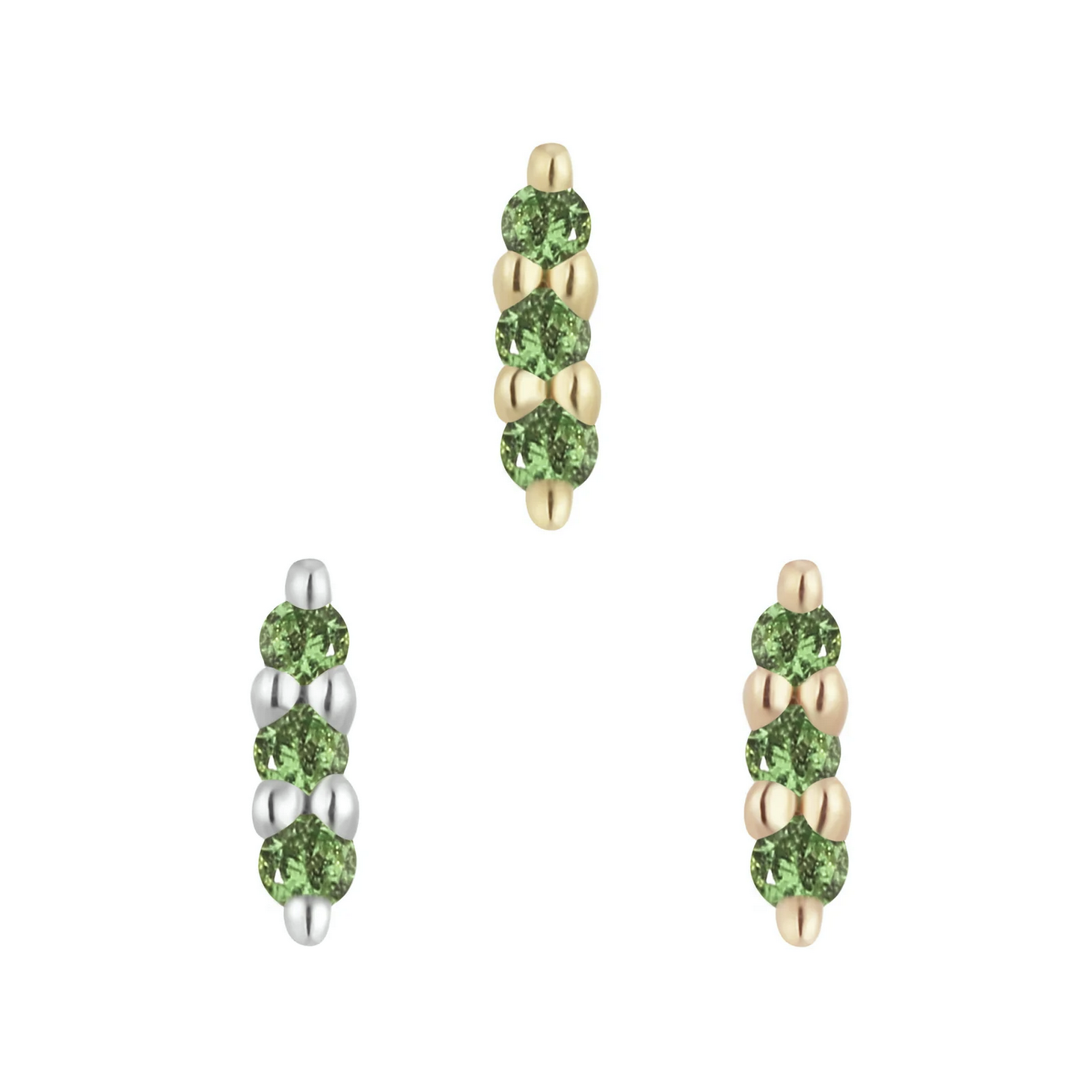 Mishka Three Prong with Tsavorite From Buddha