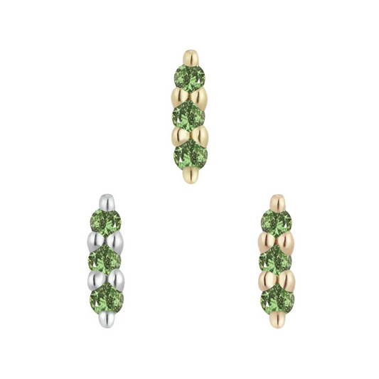 Mishka Three Prong with Tsavorite From Buddha