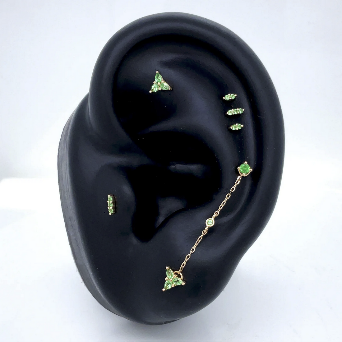 Mishka Three Prong with Tsavorite — Buddha