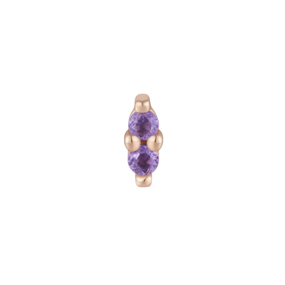 Mishka Two Prong with Amethyst — Buddha