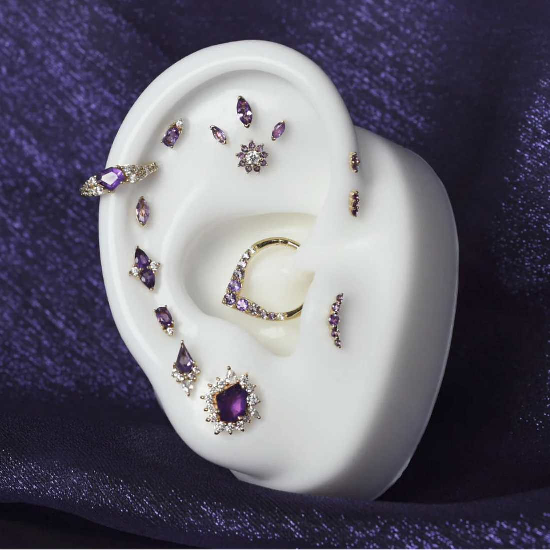 Mishka Two Prong with Amethyst — Buddha