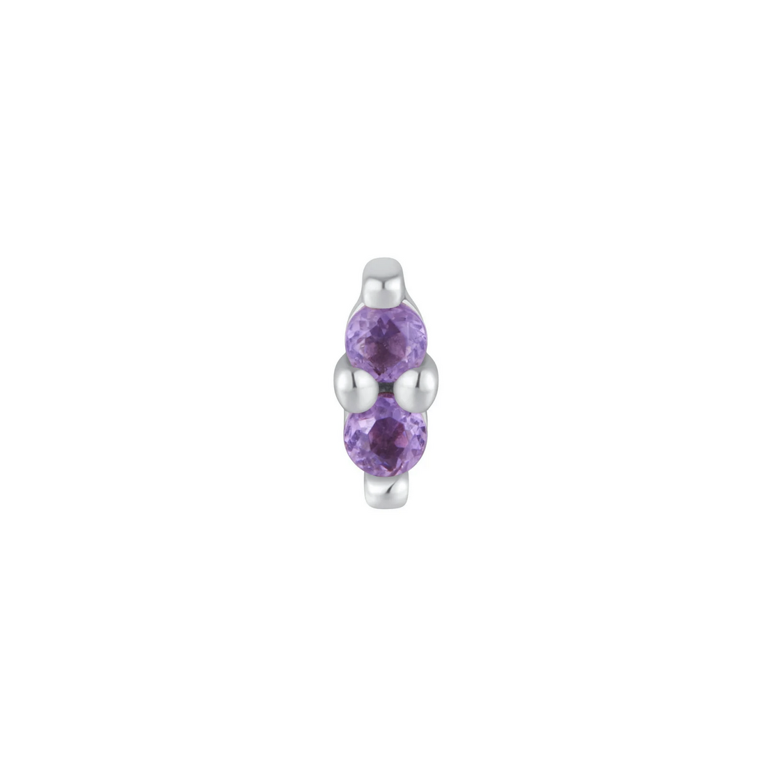 Mishka Two Prong with Amethyst — Buddha