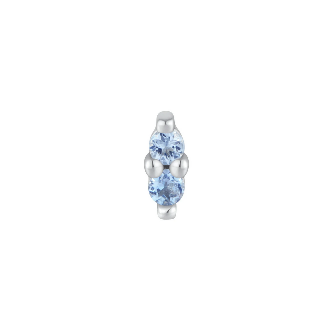 Mishka Two Prong with London Blue Topaz — Buddha