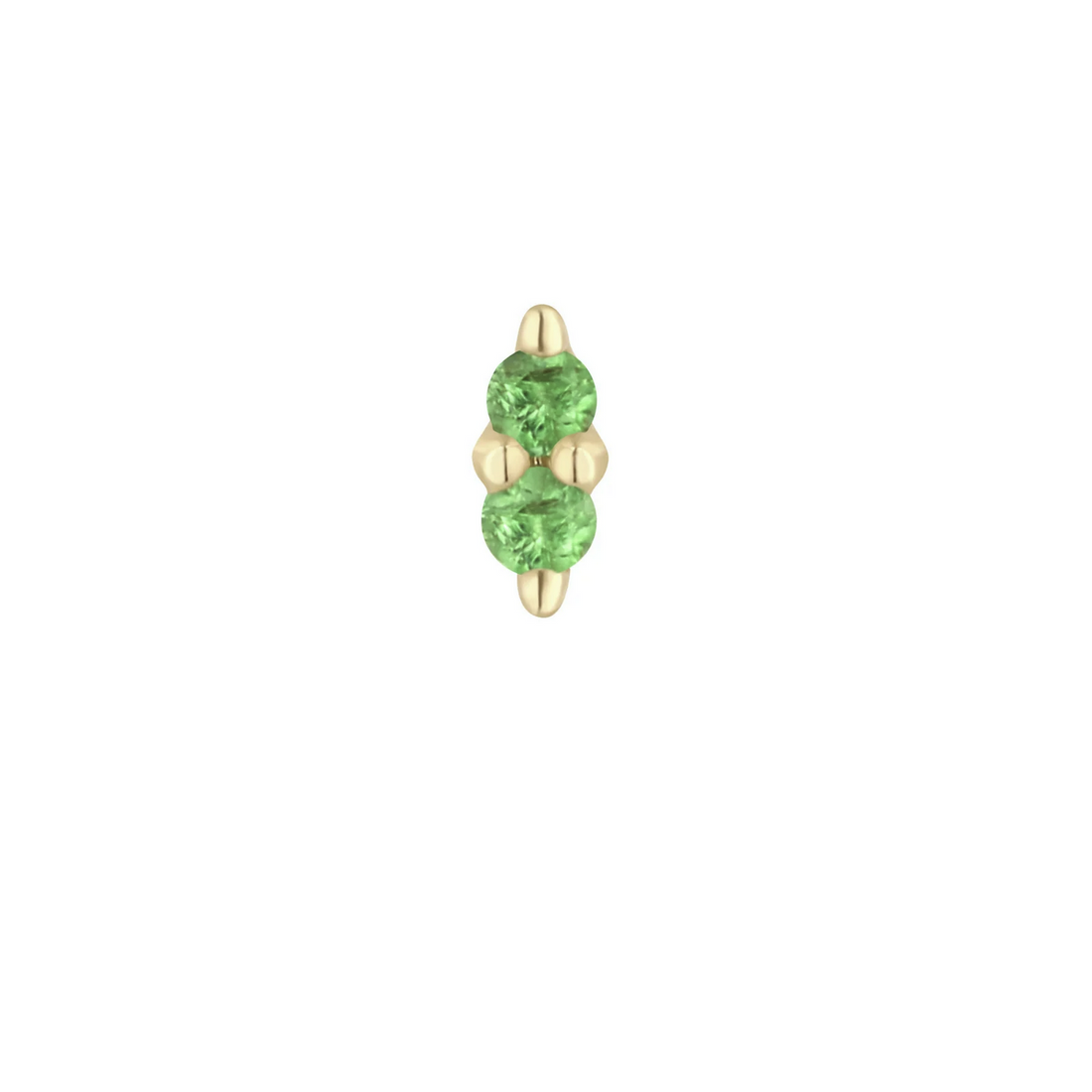 Mishka Two Prong with Tsavorite — Buddha
