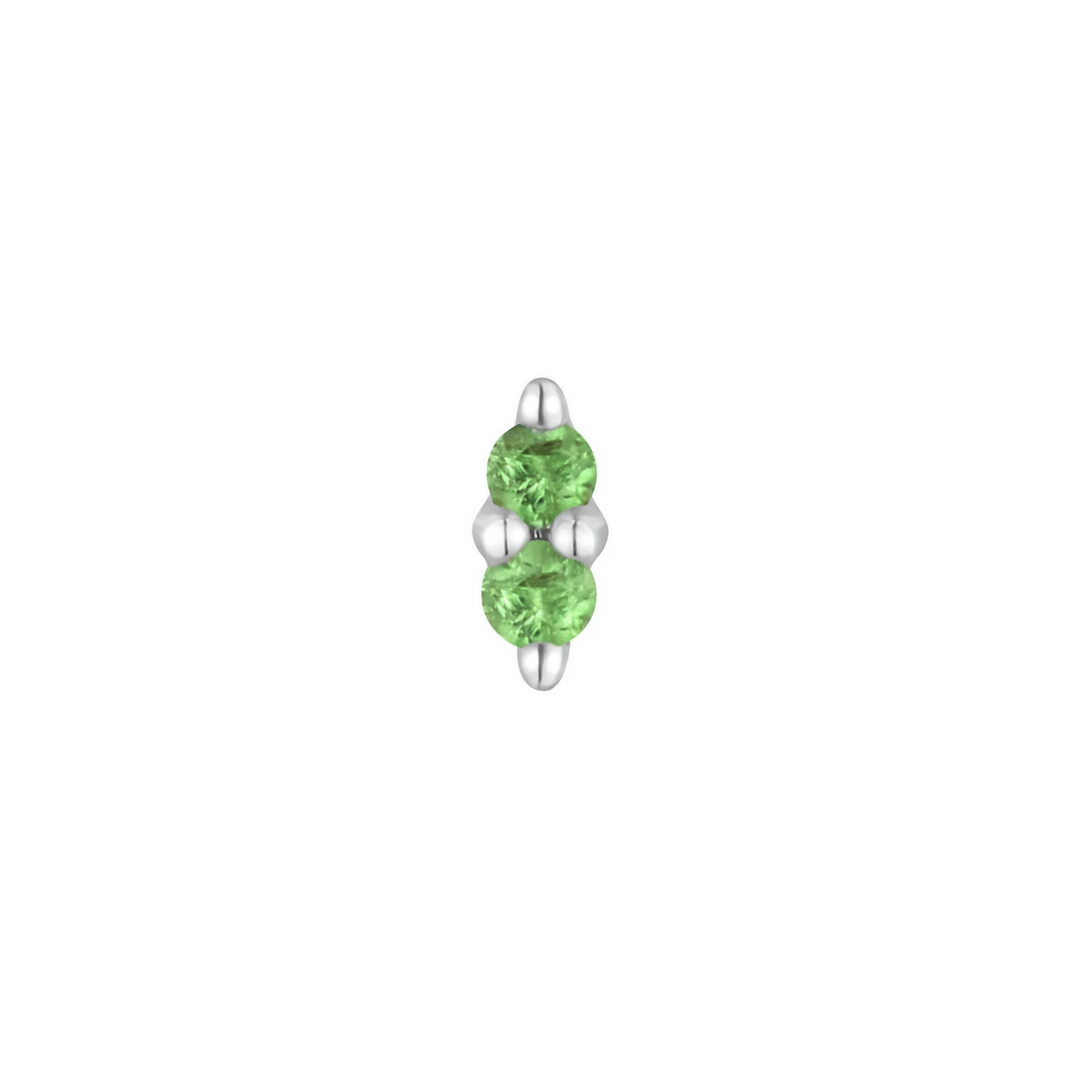 Mishka Two Prong with Tsavorite — Buddha