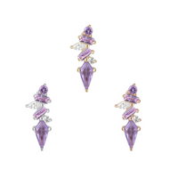 Mixt with Amethyst, Pink Sapphire, White Topaz and CZ — Buddha