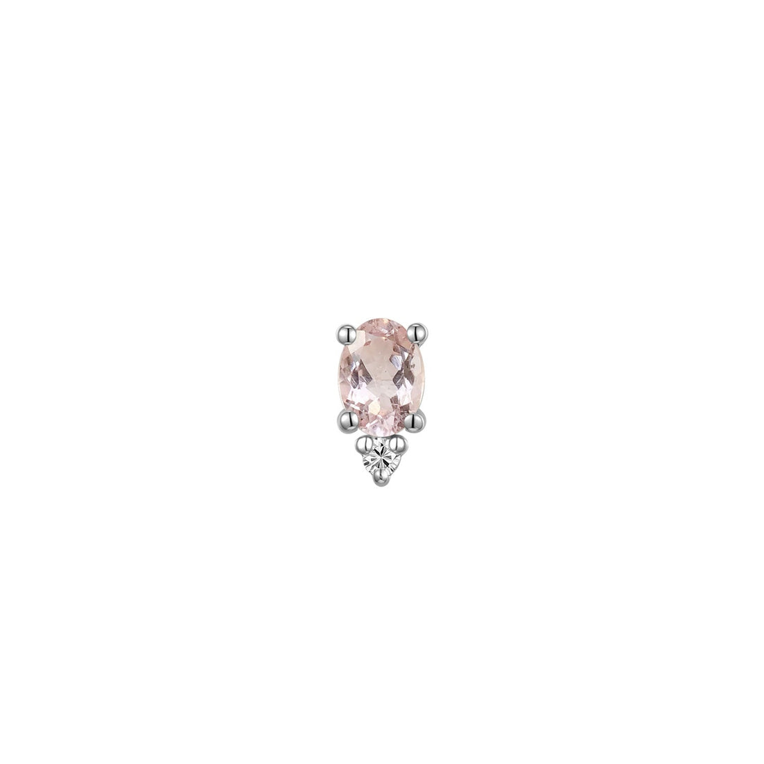 Pippa Diamond Grande - Oval Morganite