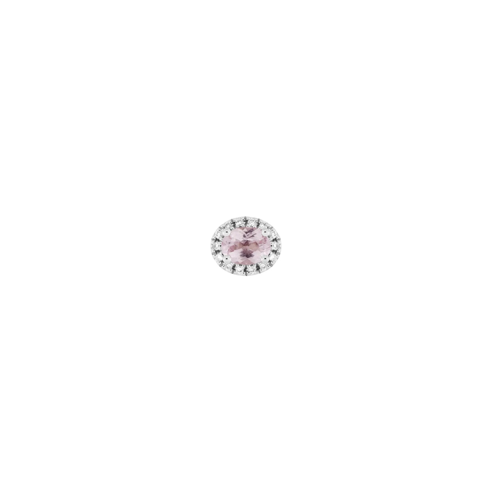Morganite with Diamond Halo from Modern Mood