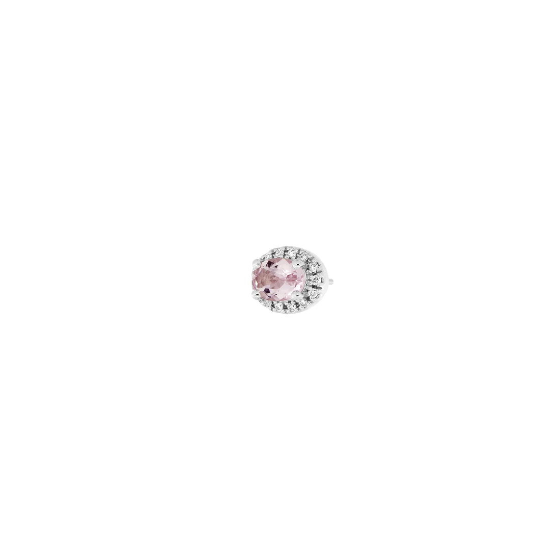 Morganite with Diamond Halo — Modern Mood