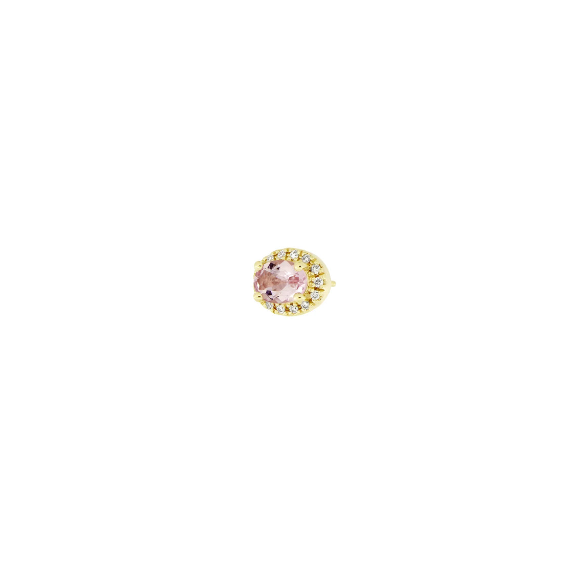 Morganite with Diamond Halo — Modern Mood