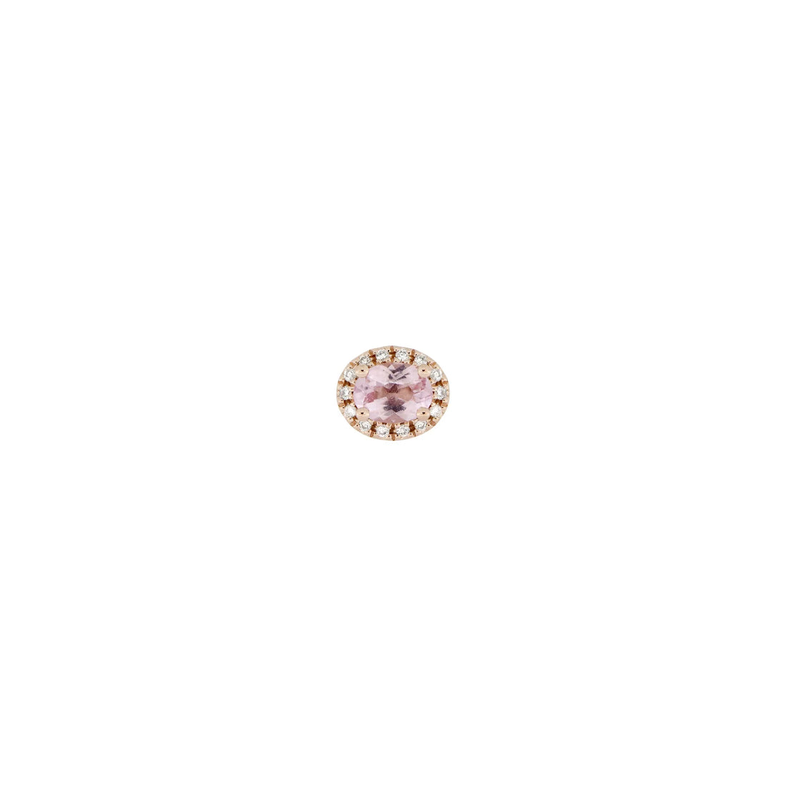Morganite with Diamond Halo — Modern Mood