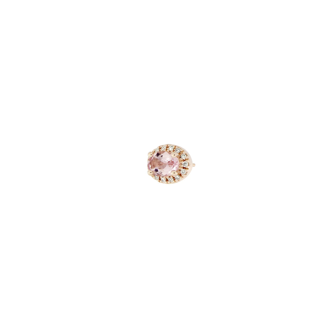 Morganite with Diamond Halo — Modern Mood