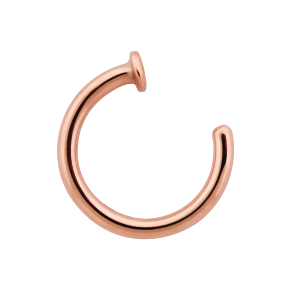 Gold Nostril Nail With Disc End