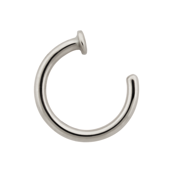 Gold Nostril Nail With Disc End