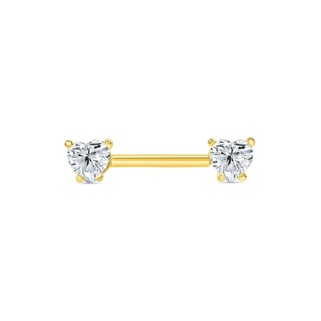 Heart Prong Straight Barbell — NorVoch