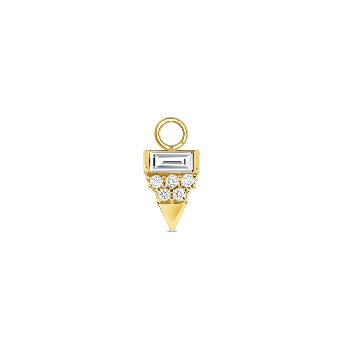 Triangle With Baguette Charm — NorVoch