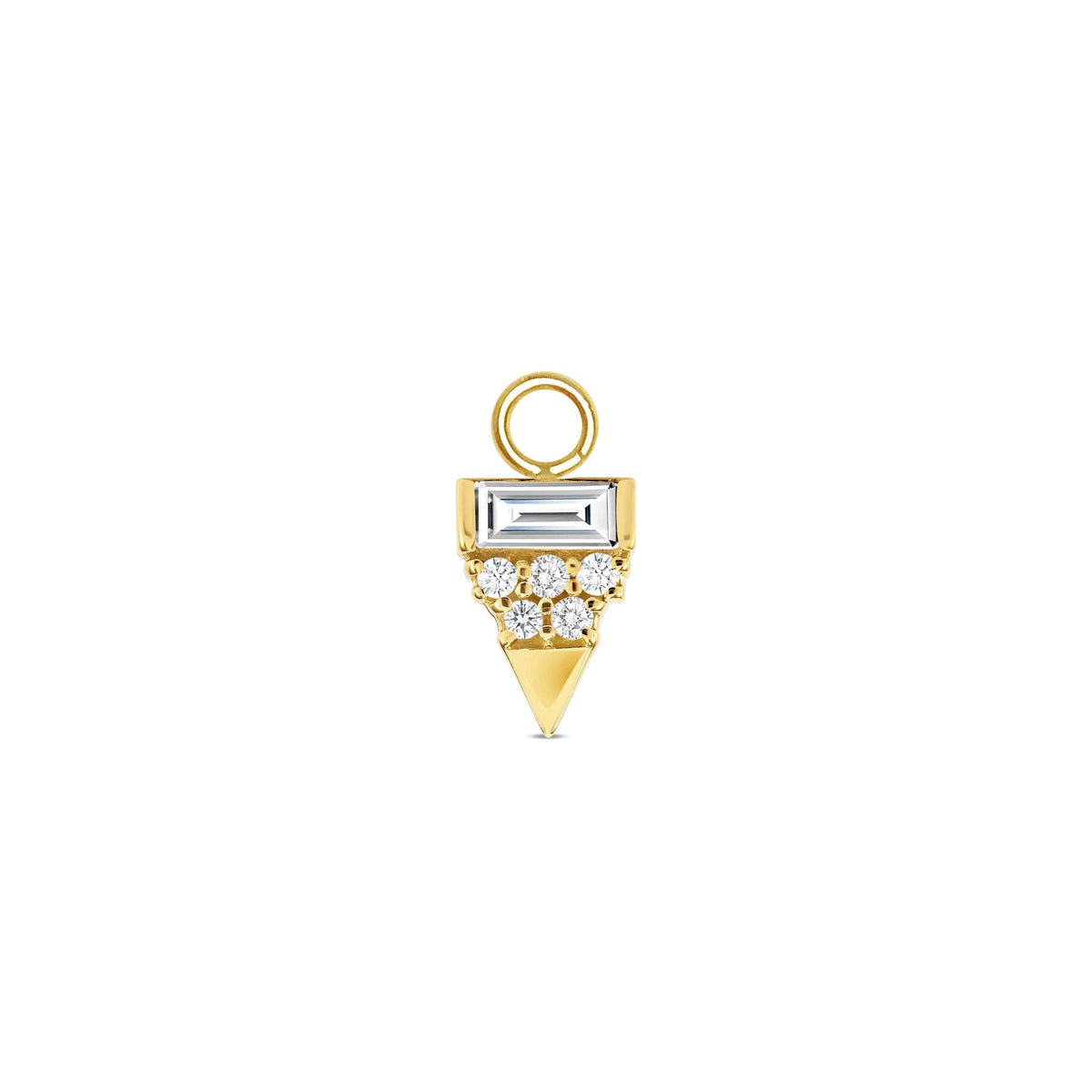 Triangle With Baguette Charm — NorVoch